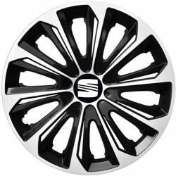 NRM Capace pentru SEAT 15", STRONG DUOCOLOR ALB-NEGRU 4bc