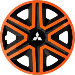 NRM Capace pentru MITSUBISHI 14", ACTION DOUBLECOLOR PORTOCALIU-NEGRU 4bc