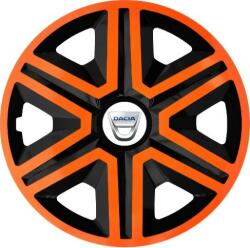 NRM Capace pentru DACIA 14", ACTION DOUBLECOLOR PORTOCALIU-NEGRU 4bc