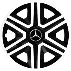 NRM Capace pentru MERCEDES 15", ACTION DOUBLECOLOR ALB-NEGRU 4KS