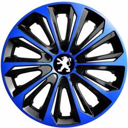 NRM Capace pentru roți PEUGEOT 14", STRONG DUOCOLOR ALBASTRU-NEGRU 4bc