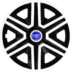 NRM Capace pentru FIAT BLUE 16", ACTION DOUBLECOLOR ALB-NEGRU 4KS