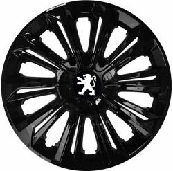 NRM Capace pentru roți PEUGEOT 14", STRONG NEGRU VOPSIT 4bc