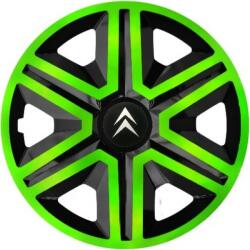 NRM Capace pentru roți CITROEN 16", ACTION DOUBLECOLOR VERDE-NEGRU 4bc