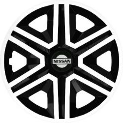 NRM Capace pentru NISSAN 15", ACTION DOUBLECOLOR ALB-NEGRU 4KS