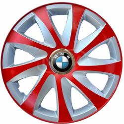 NRM Capace pentru roți BMW 15", DRIFT EXTRA roșu-argintiu 4bc