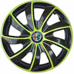 NRM Capace pentru ALFA ROMEO 16", QUAD BICOLOR VERDE 4bc