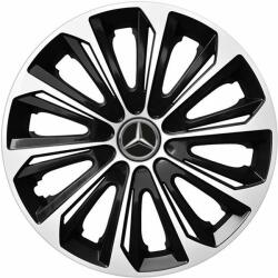NRM Capace pentru roți MERCEDES 14", STRONG DUOCOLOR ALB-NEGRU 4bc