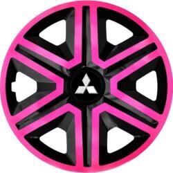 NRM Capace pentru MITSUBISHI 14", ACTION DOUBLECOLOR ROZ-NEGRU 4bc