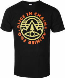 ROCK OFF Tricou pentru bărbați Alice In Chains - Pin Emblem - Negru - ROCK OFF - AICTS06MB