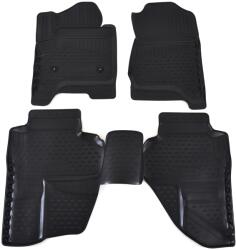 J&J Automotive Covoare cauciuc pentru CHEVROLET SILVERADO DOUBLE CAB 2014-2018 4 buc