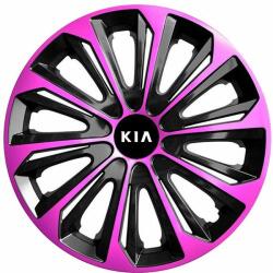NRM Capace pentru roți KIA 14", STRONG DUOCOLOR ROZ-NEGRU 4bc