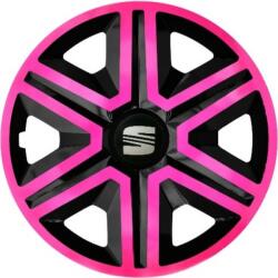 NRM Capace pentru SEAT 15", ACTION DOUBLECOLOR ROZ-NEGRU 4bc