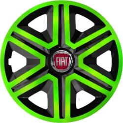 NRM Capace pentru roți FIAT 16", ACTION DOUBLECOLOR VERDE-NEGRU 4bc