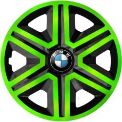 NRM Capace pentru roți BMW 15", ACTION DOUBLECOLOR VERDE-NEGRU 4bc
