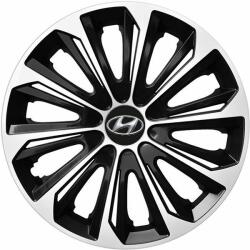 NRM Capace pentru roți HYUNDAI 14", STRONG DUOCOLOR ALB-NEGRU 4bc