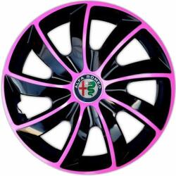 NRM Capace pentru ALFA ROMEO 15", QUAD BICOLOR ROZ 4bc