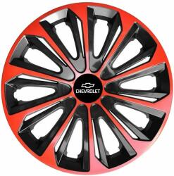 NRM Capace pentru CHEVROLET 15", STRONG DUOCOLOR ROȘU-NEGRU 4bc