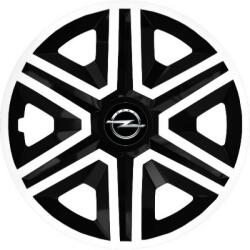 NRM Capace pentru OPEL 14", ACTION DOUBLECOLOR ALB-NEGRU 4KS