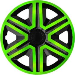 NRM Capace pentru roți SKODA 14", ACTION DOUBLECOLOR VERDE-NEGRU 4bc
