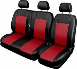 AUTO-DEKOR Huse Auto - Comfort Roșu - Pentru Față 2+1 Bus / Van