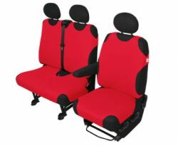 Kegel Husă scaune mașină COTTON DV 2+1 roșu pentru autoutilitare microbuse
