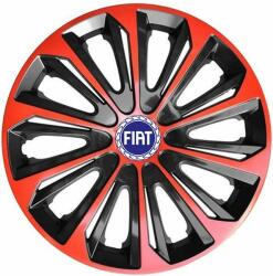 NRM Capace pentru FIAT BLUE 15", STRONG DUOCOLOR ROȘU-NEGRU 4bc