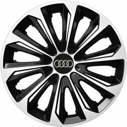 NRM Capace pentru roți AUDI 14", STRONG DUOCOLOR ALB-NEGRU 4bc