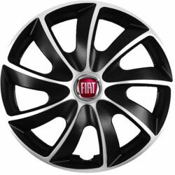 NRM Capace pentru roți Fiat 15", Quad bicolor semn roșu, 4 bc