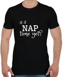 printfashion Is It Nap Time Yet? - Férfi póló - Fekete (5303225)
