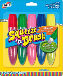 Galt Squeeze'n Brush - 5 Culori Cu Sclipici - Galt (g1514)