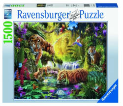 Ravensburger Puzzle Iaz Cu Tigri, 1500 Piese - Ravensburger (rvspa16005)