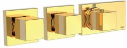 TRES Block-System beépíthető termosztátos 4 utas csaptelep arany 20725499OR (20725499OR)