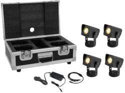 EUROLITE Set 4x AKKU Dot 1 RGB/WW QuickDMX bk + Charger + Case - dj-sound-light