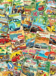 EUROGRAPHICS 6000-5628 - Vintage Travel Collage - 1000 db-os puzzle