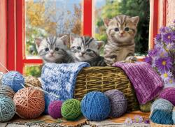 EUROGRAPHICS 6500-5500 - Knittin' Kittens - 500 db-os puzzle (6500-5500)