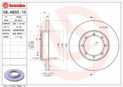 BREMBO Disc frana BREMBO PRIME LINE 08. A650.10 (08.A650.10)