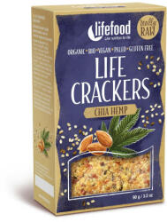 Lifefood Lifecrackers cu Chia si Canepa Lifefood Raw Eco 90g