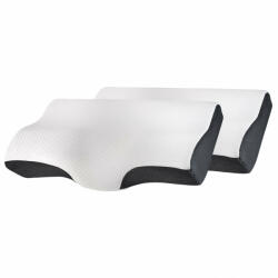 Suporto Set 2X perne cu suport pentru gat din spuma cu memorie Suporto®️ Aura 60 x 34 x 11/7 cm cu perforatii