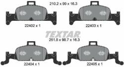 TEXTAR set placute frana, frana disc TEXTAR Q+ 2240201 (2240201)