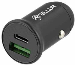 Tellur Incarcator Auto Tellur PD60W QC30W FCC7 Negru (TLL151251)