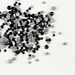 Brillbird Műköröm Strasszkő black (100 db-os) SS8