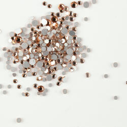 BRILLBIRD Műköröm Strasszkő rose gold (100 db-os) SS3