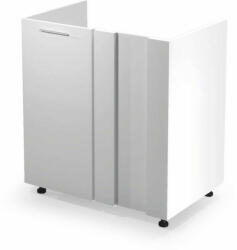 Halmar Vento dkn-100/82 mosogató szekrény magasfényű fehér - smartbutor