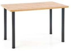 Halmar Modex 2 étkezőasztal 120 wotan tölgy asztallappal , fekete lábbal - smartbutor