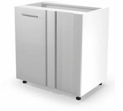 Halmar Vento dn-100/82 alsó sarokszekrény magasfényű fehér - smartbutor