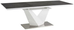 Wipmeble ALARAS II asztal 140-200x85 fekete/fehér - smartbutor