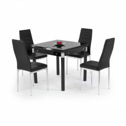 Halmar Kent bővíthető asztal, fekete - smartbutor