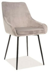 WIPMEB ALBI VELVET szék világos szürke TAP. 148 - smartbutor