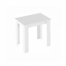 TEMPO KONDELA Étkezőasztal, fehér, 86x60 cm, TARINIO - smartbutor